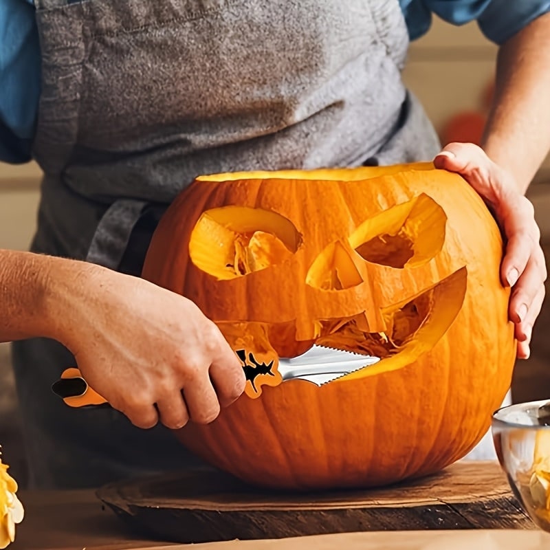 Pumpkin Carving Kit and Tools with Stainless Steel Supplies for Jack O Lantern Saw