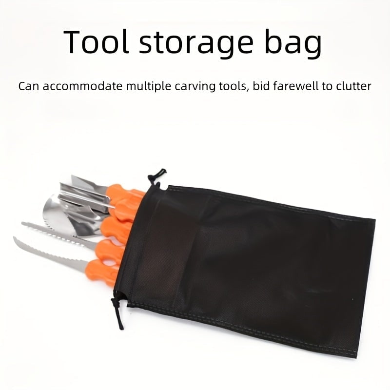 Pumpkin Carving Kit and Tools with Stainless Steel Supplies for Jack O Lantern Saw