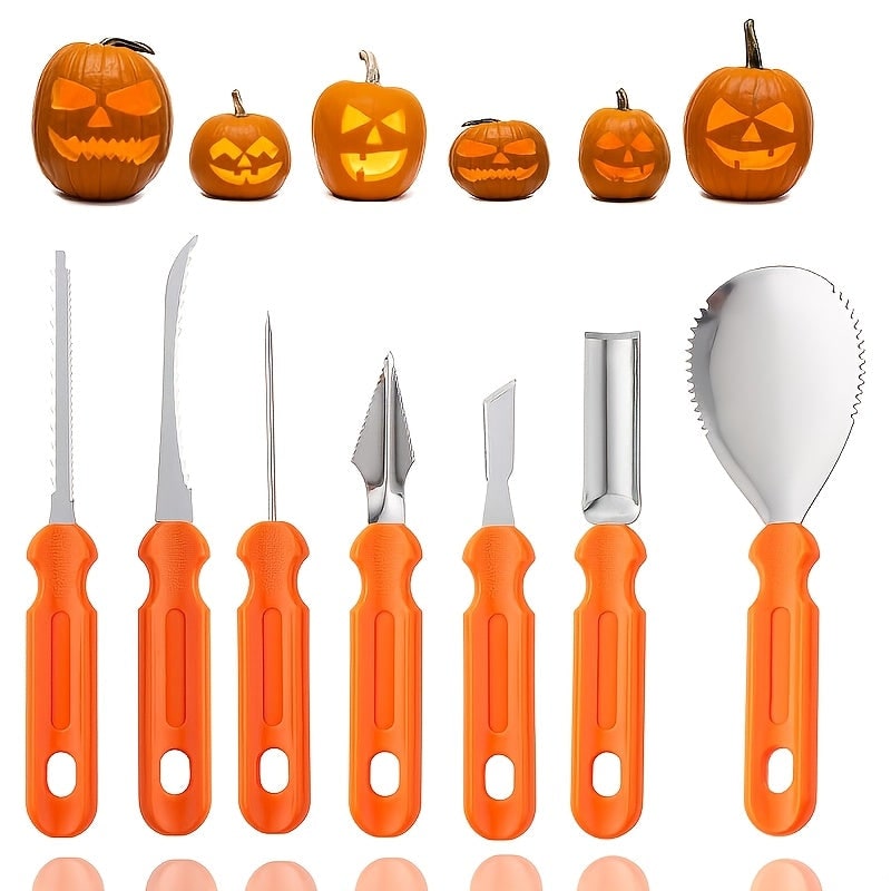 Pumpkin Carving Kit and Tools with Stainless Steel Supplies for Jack O Lantern Saw