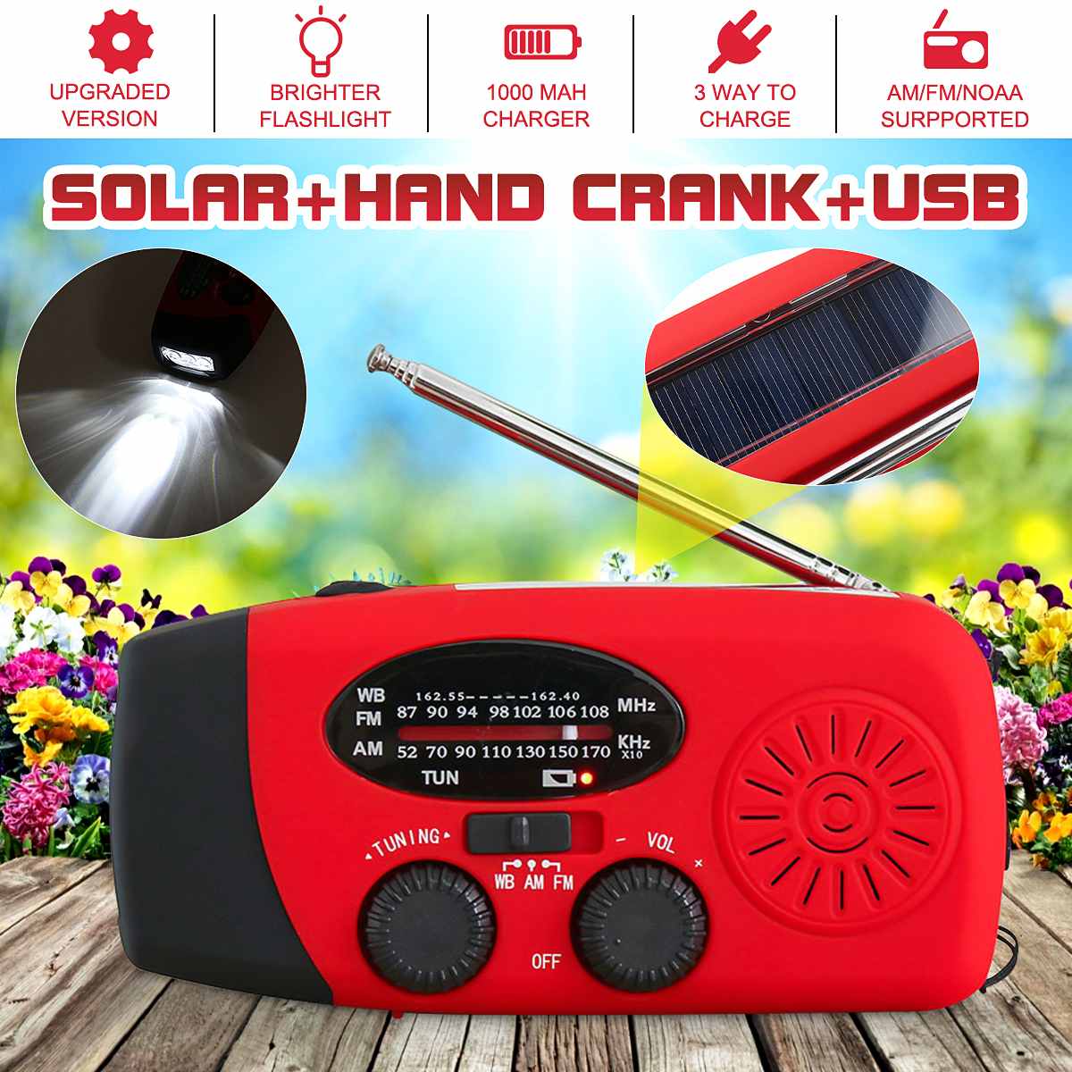 3 In 1 Multifunctional Emergency Hand Radio