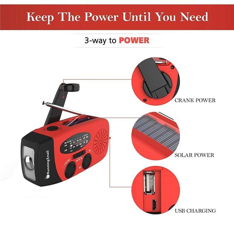3 In 1 Multifunctional Emergency Hand Radio