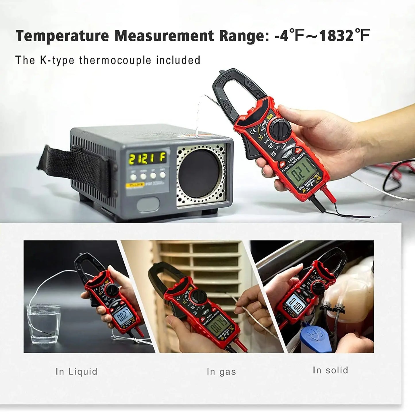 RD206D AC/DC Digital Clamp Meter