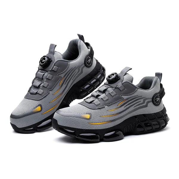 Avichic™ Men’s Safety Shoes – Steel Toe Work Sneakers with Rotating Button, Puncture-Proof, Anti-Smash & Wear-Resistant Protection