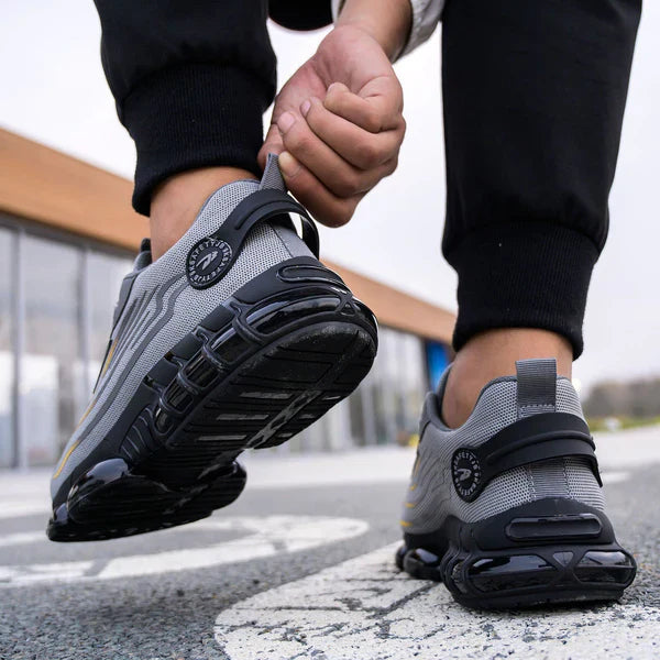 Avichic™ Men’s Safety Shoes – Steel Toe Work Sneakers with Rotating Button, Puncture-Proof, Anti-Smash & Wear-Resistant Protection