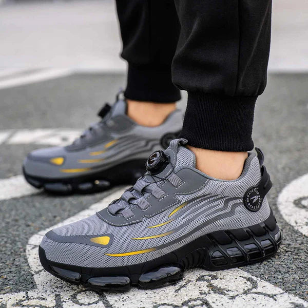Avichic™ Men’s Safety Shoes – Steel Toe Work Sneakers with Rotating Button, Puncture-Proof, Anti-Smash & Wear-Resistant Protection