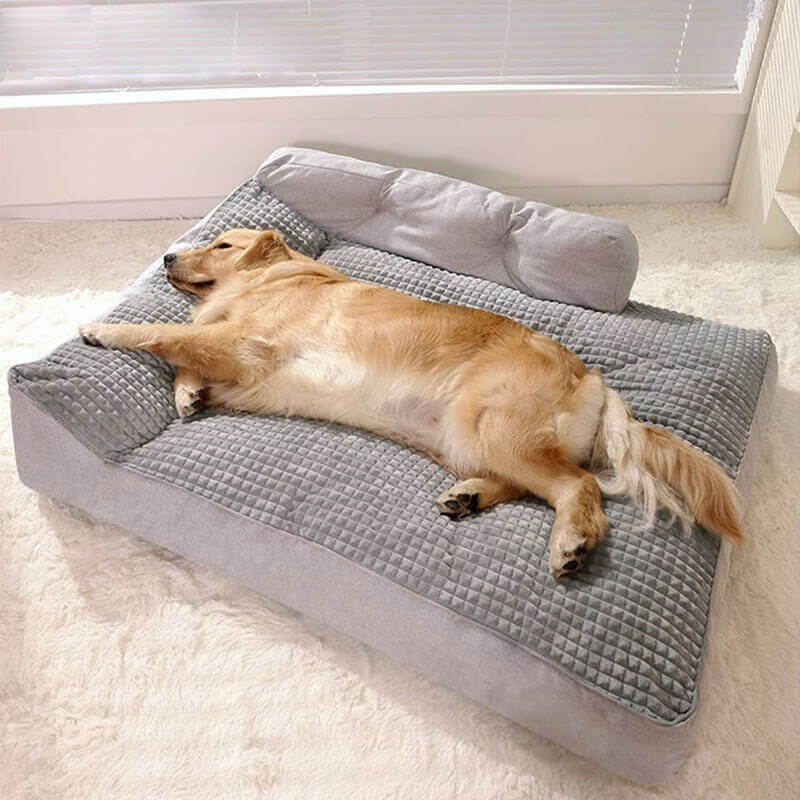 RESTOPA – Thickened Large Washable Pet Bed with Secure Non-Slip Bottom