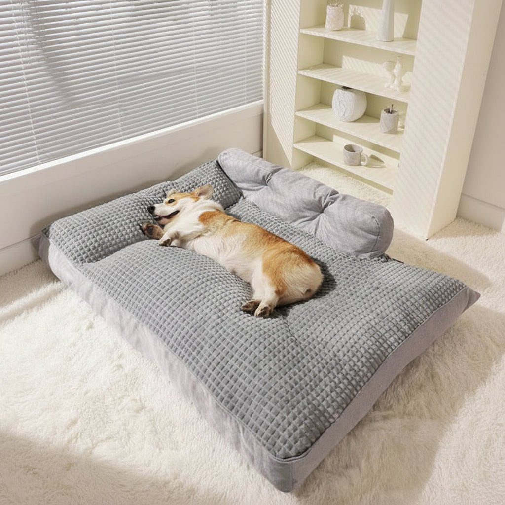 RESTOPA – Thickened Large Washable Pet Bed with Secure Non-Slip Bottom