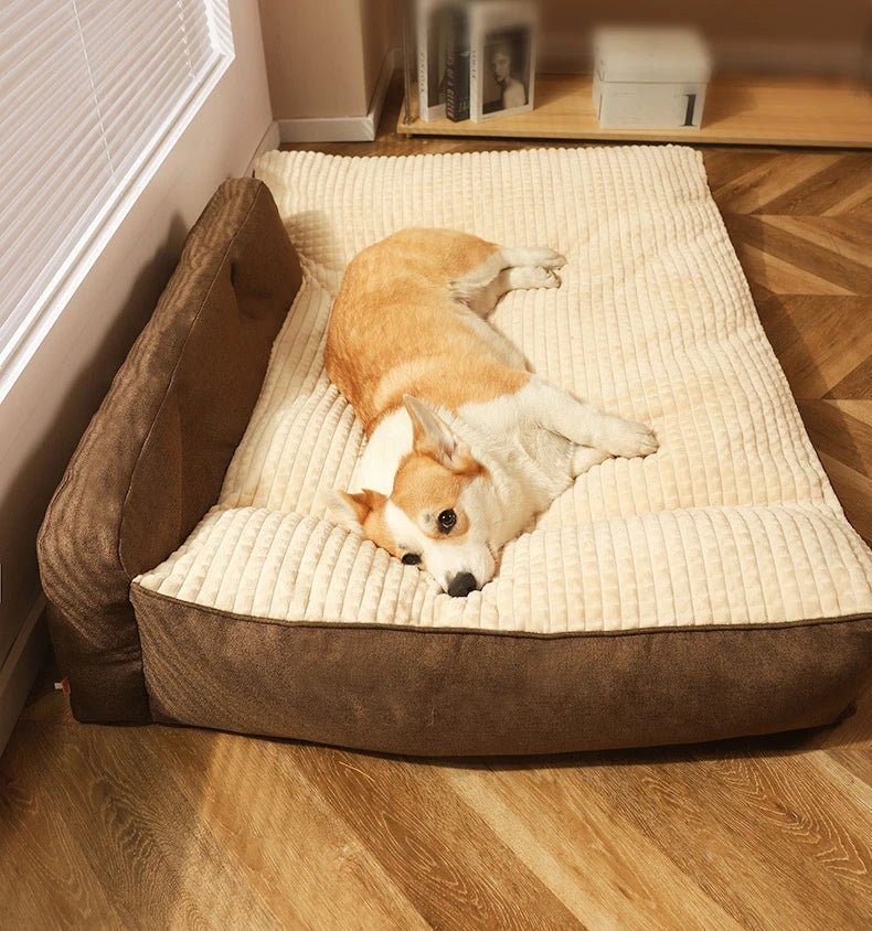 RESTOPA – Thickened Large Washable Pet Bed with Secure Non-Slip Bottom
