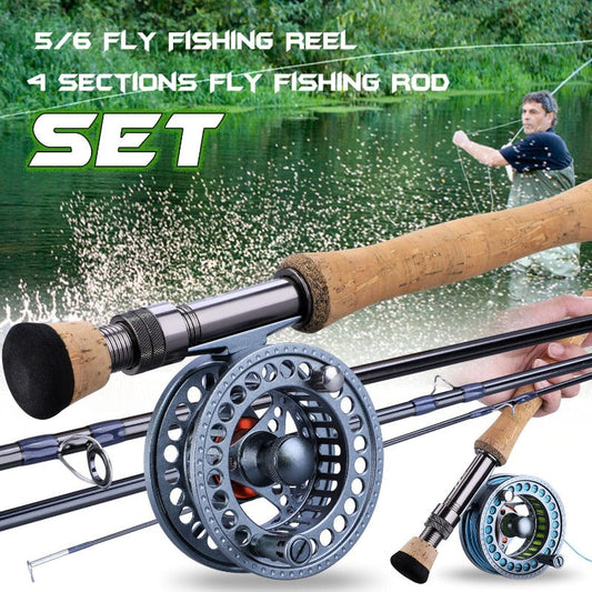 Ultralight Fly Rods and Fishing Reel Set
