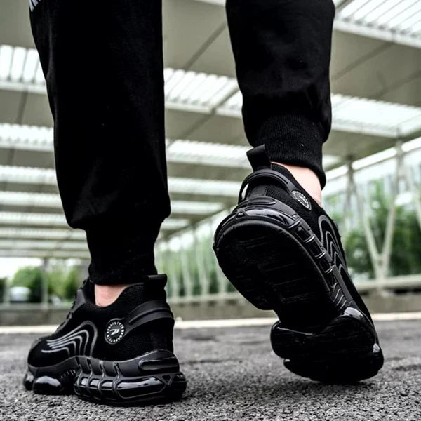Avichic™ Men’s Safety Shoes – Steel Toe Work Sneakers with Rotating Button, Puncture-Proof, Anti-Smash & Wear-Resistant Protection