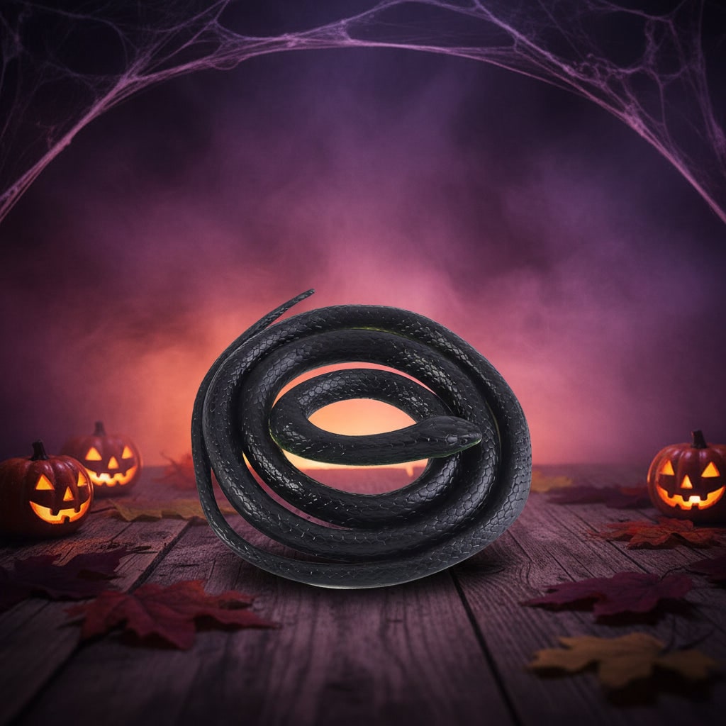 Halloween Rubber Snake Prank Toy Realistic Fake Decoration for Party and Yard