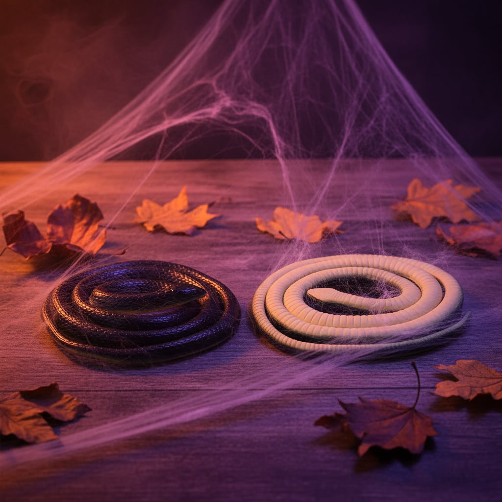 Halloween Rubber Snake Prank Toy Realistic Fake Decoration for Party and Yard