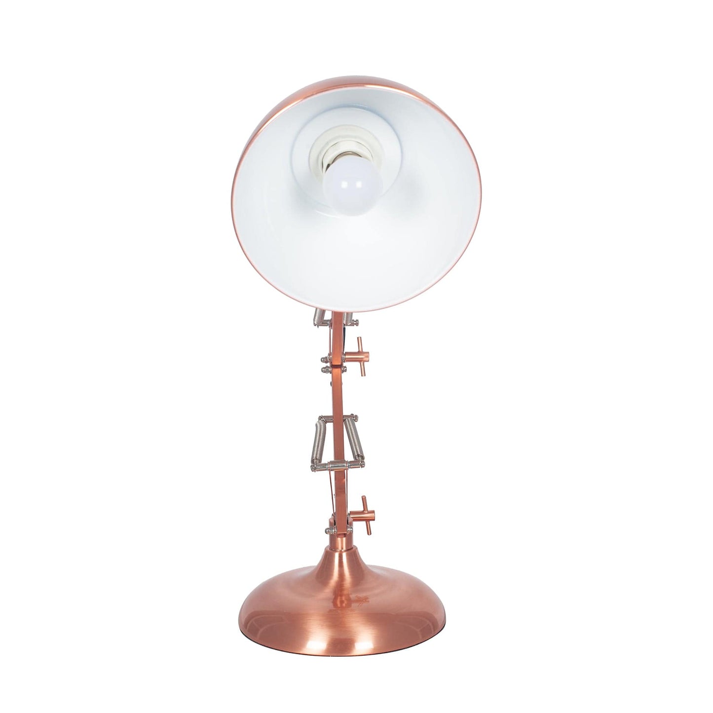 Alfredo Brushed Copper Metal Task Table Lamp