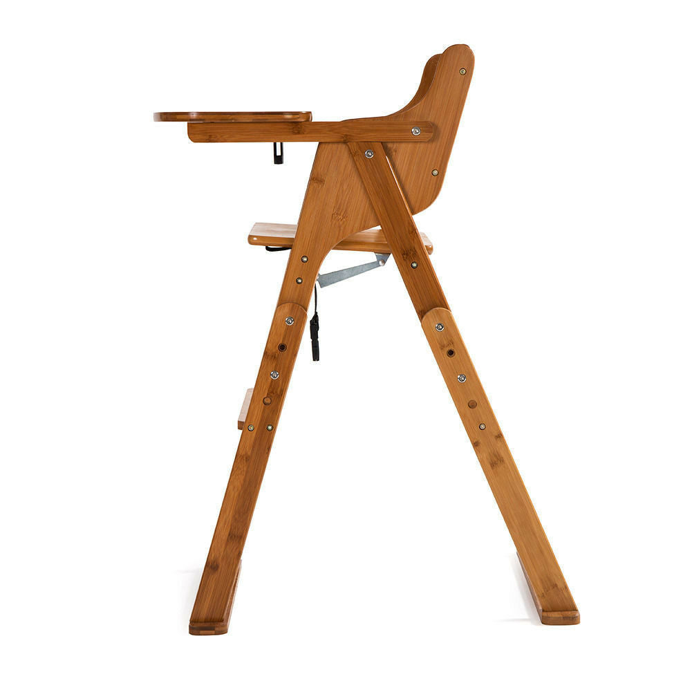 Modern Baby Wooden Foldable Feeding High Chair