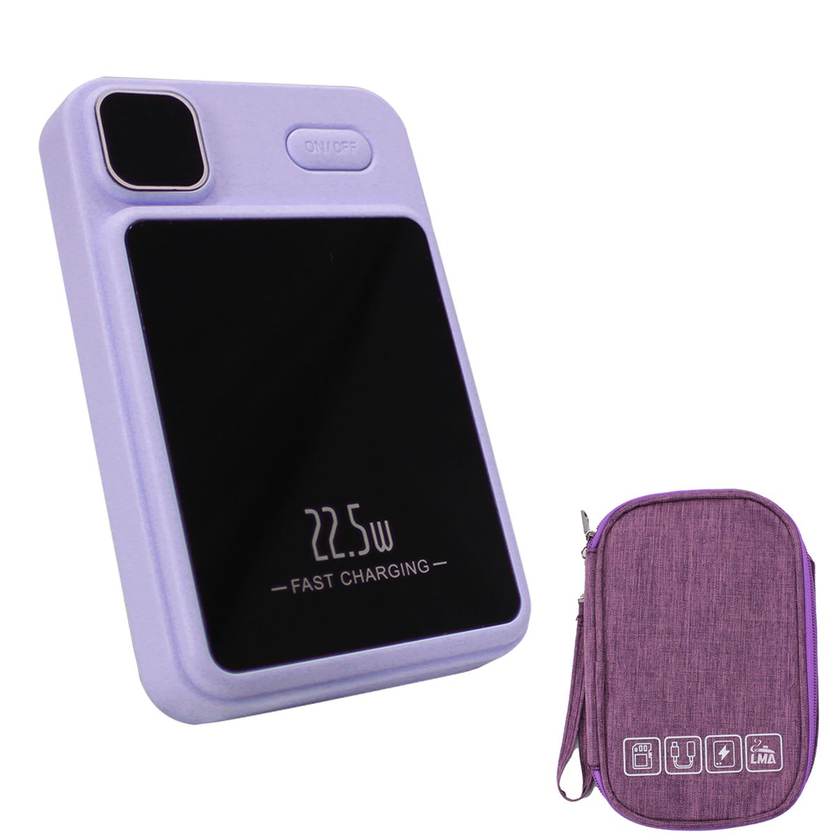 Magnetic Wireless Fast Charging Powerbank with Carrying Case