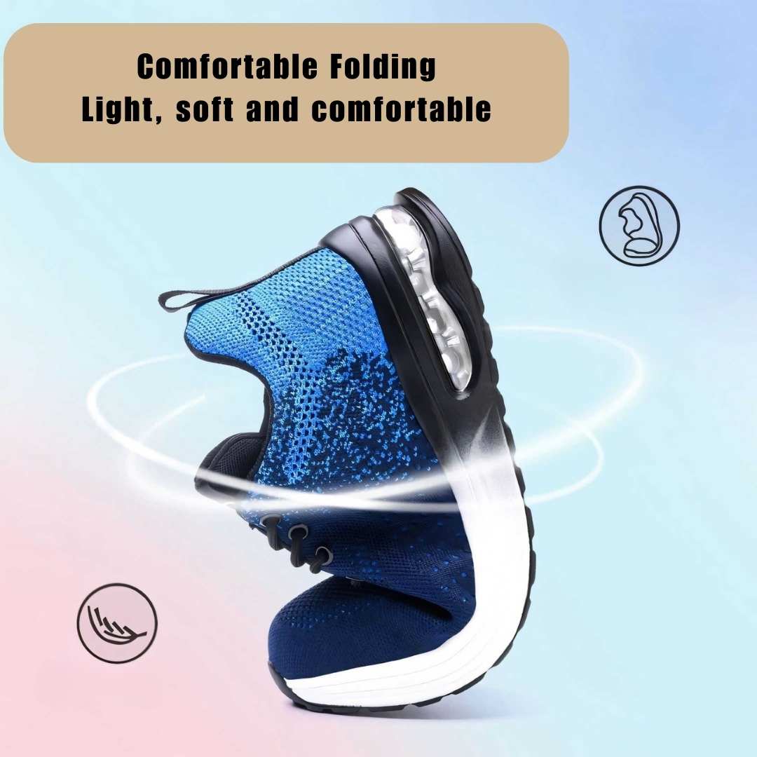 Avichic™ Breathable Steel Toe Cap Trainers – Lightweight Anti-Puncture Safety Shoes for Work, Construction & Industrial Use