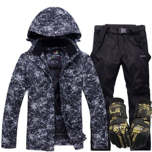 New Thicken Warm Ski Suit