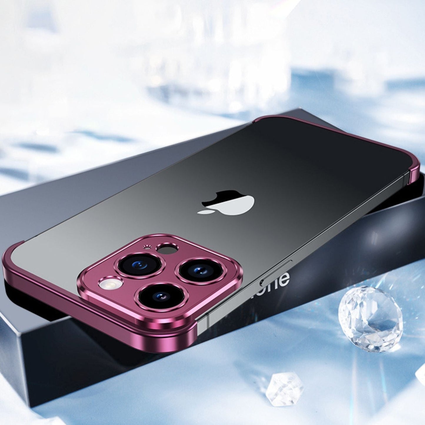 Phone Case Minimalist Slim Protective Metal Cover