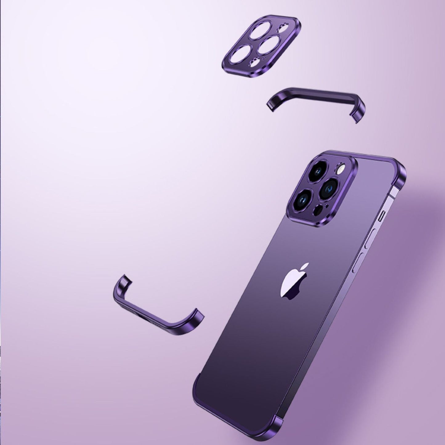Phone Case Minimalist Slim Protective Metal Cover