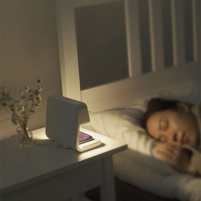 SleekStation – Clutter-Free Nightstand Solution with Touch Lamp