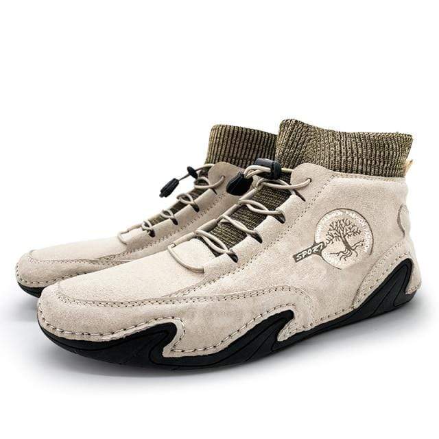 Light Leather Warm Plush Shoe