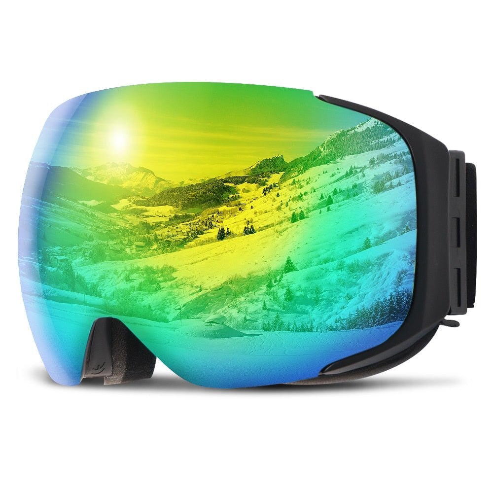 SNOWREFLECT – Premium Magnetic UV400 Anti-Fog Ski Goggles with Quick-Change Lenses