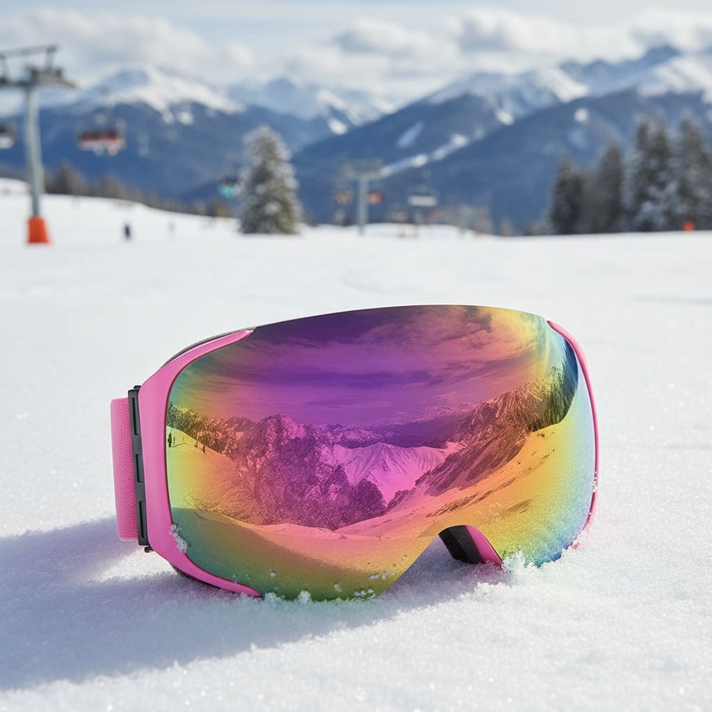 SNOWREFLECT – Premium Magnetic UV400 Anti-Fog Ski Goggles with Quick-Change Lenses