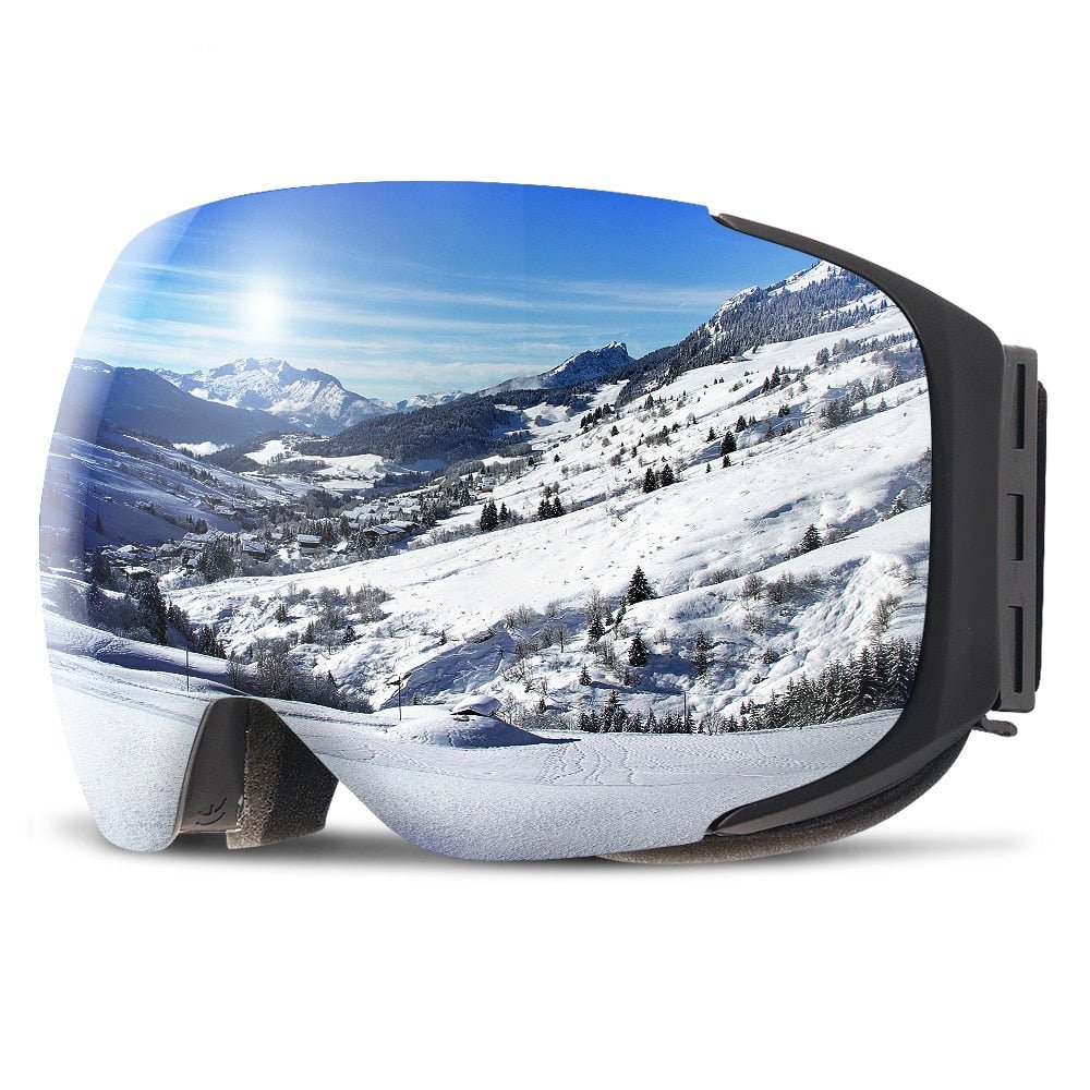 SNOWREFLECT – Premium Magnetic UV400 Anti-Fog Ski Goggles with Quick-Change Lenses
