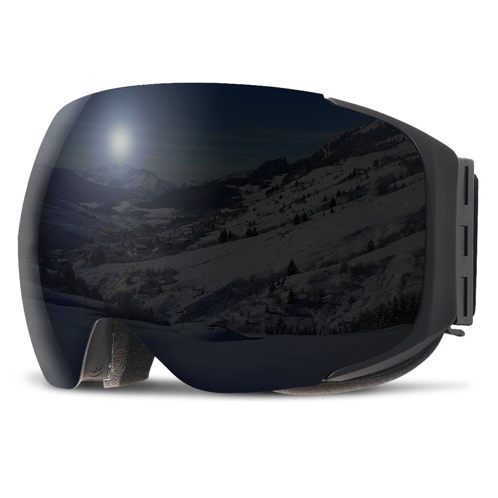 SNOWREFLECT – Premium Magnetic UV400 Anti-Fog Ski Goggles with Quick-Change Lenses