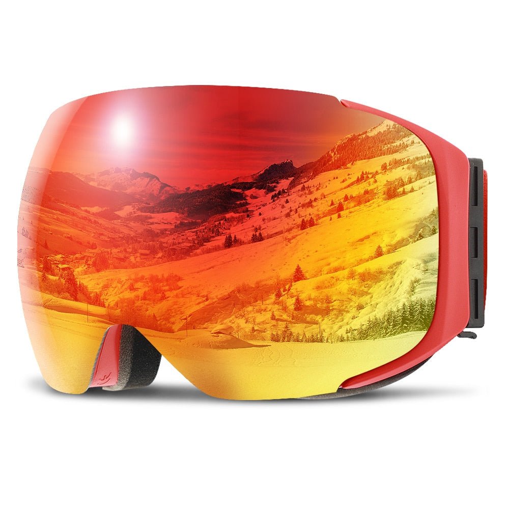 SNOWREFLECT – Premium Magnetic UV400 Anti-Fog Ski Goggles with Quick-Change Lenses