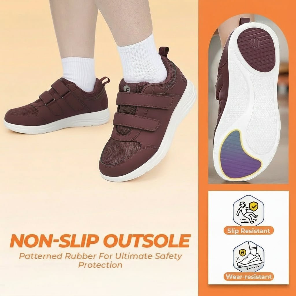 SOFTCARE – Women’s Lightweight Diabetic Walking Shoes with Adjustable Comfort Fit