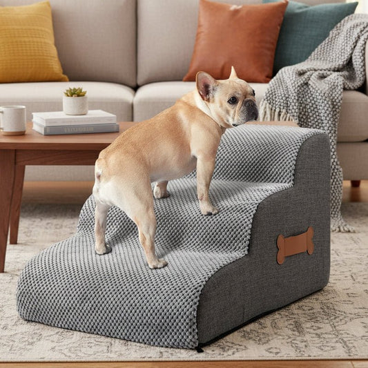 SOFTCLIMB – Soft Dog Stairs for Bed with Gentle Incline