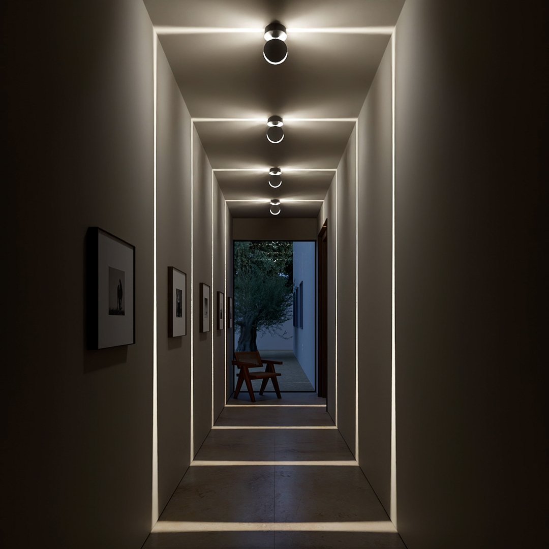 LED Spotlight with 360° Rotatable Light Element – Modern Indoor/Outdoor Lighting