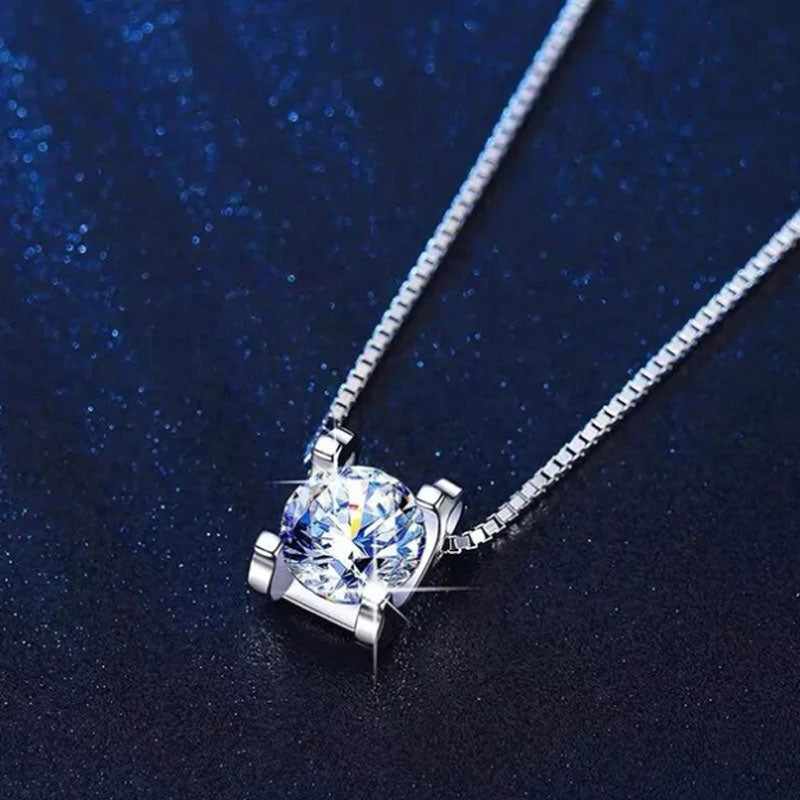Premium S925 Silver Moissanite Necklace