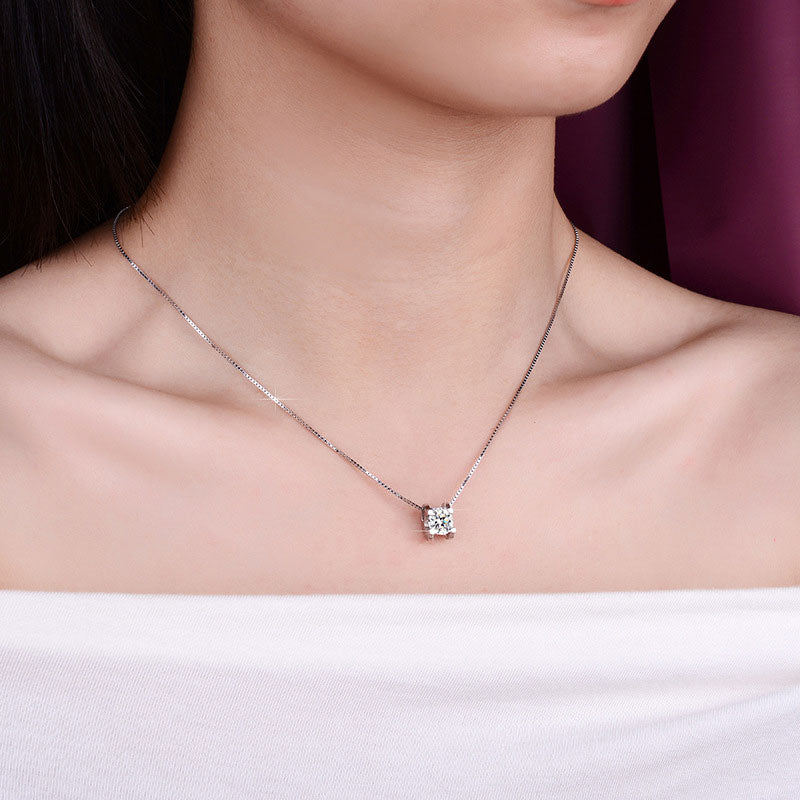Premium S925 Silver Moissanite Necklace