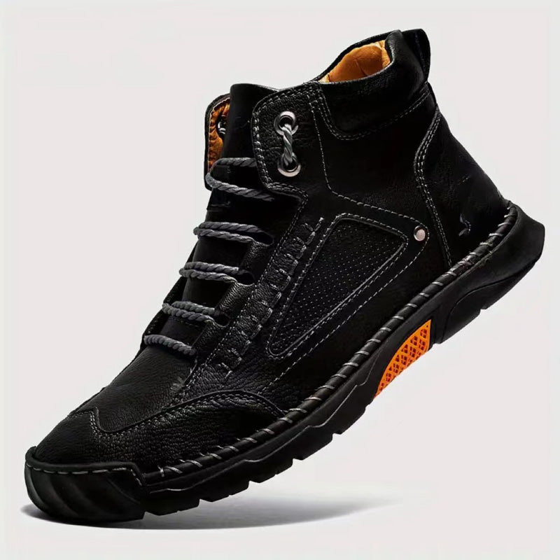 Stylish Hand-Stitched Flat Sole Men's Boots