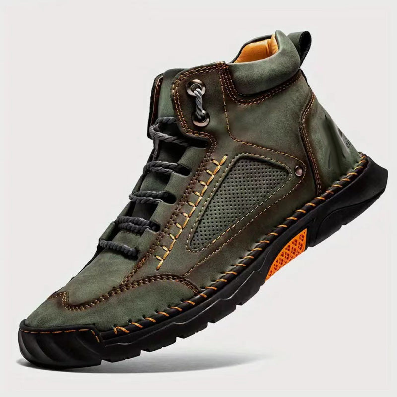 Stylish Hand-Stitched Flat Sole Men's Boots