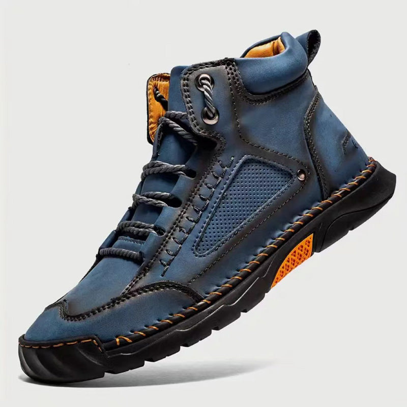 Stylish Hand-Stitched Flat Sole Men's Boots
