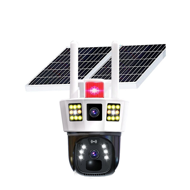 360° Smart Solar Surveillance Camera with Three-screen Monitoring✨