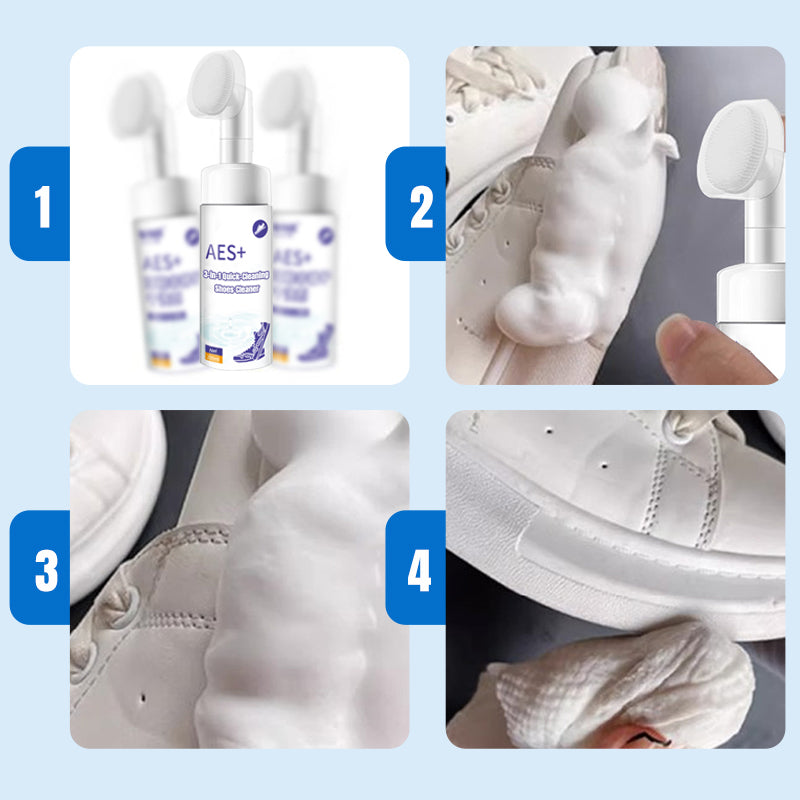3-in-1 Quick-Cleaning Shoes Cleaner