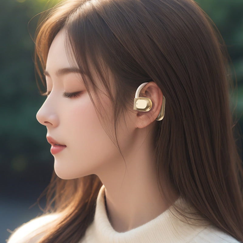 360° ACS Panoramic Sound Effects - Wireless Open Ear Headphones with LED Display