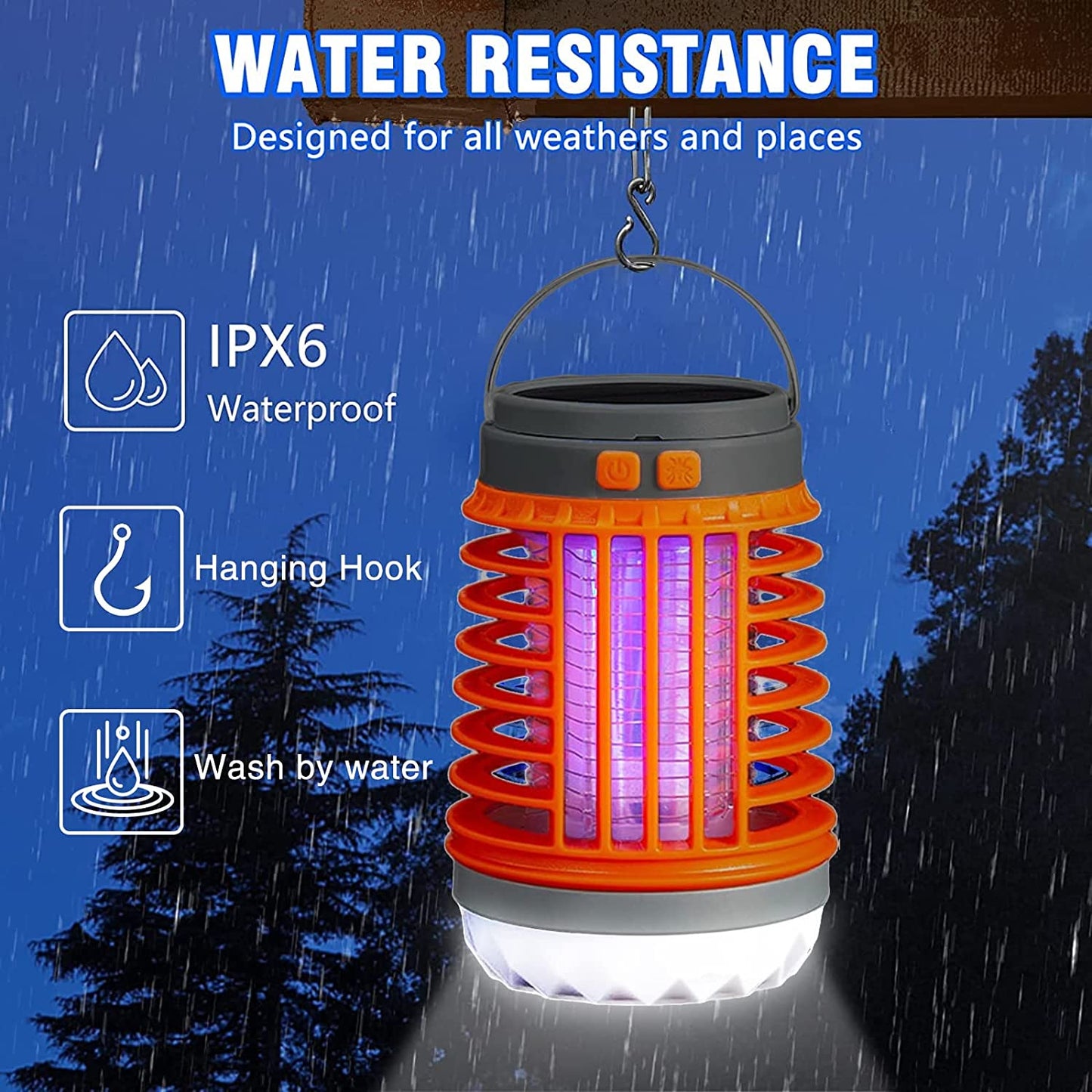 Multi-functional Solar Camping Mosquito Killer Lamp