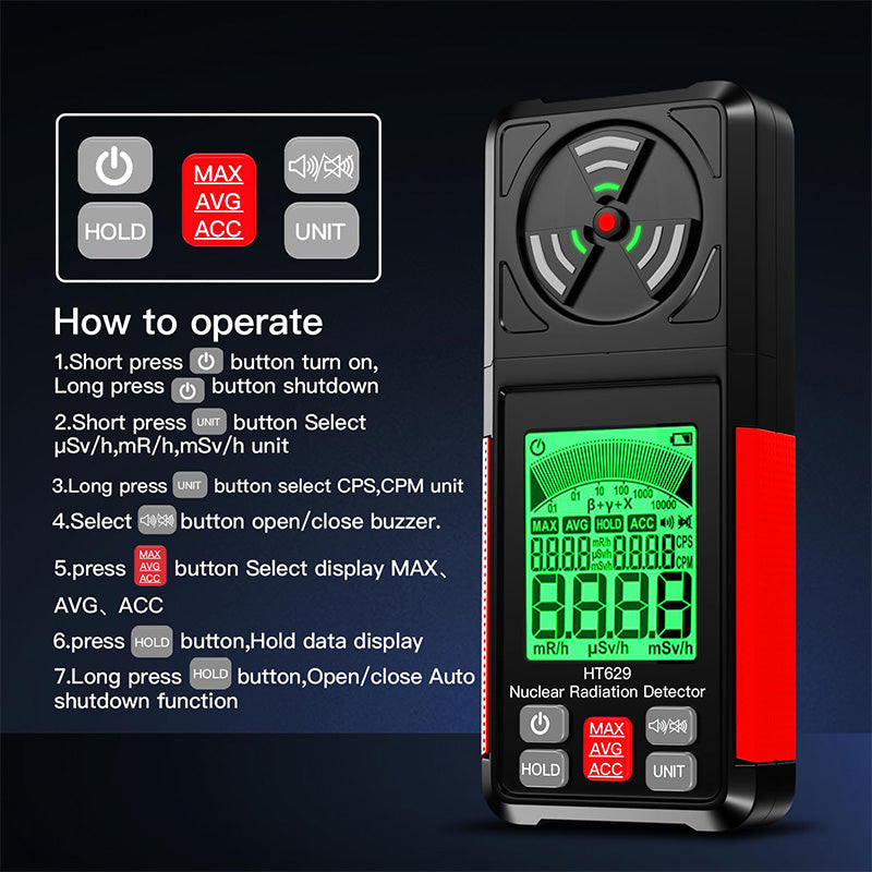 HT672 Multi-Field EMF Meter for EF, RF, MF