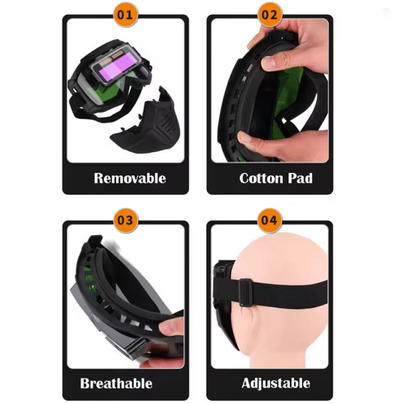 Auto-Darkening Welding Helmet for Eye Safety