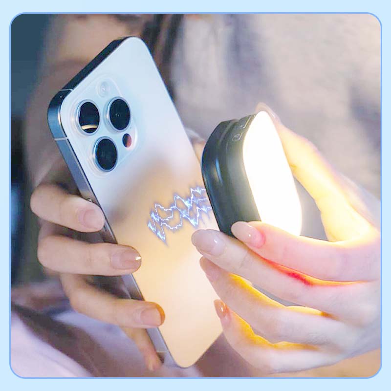 3-in-1 Phone Stand, Mirror, and Magnetic Selfie Fill Light