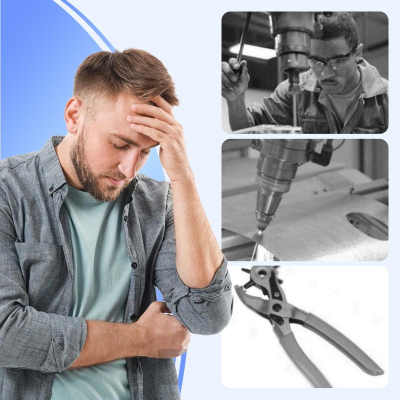 Heavy-Duty Stainless Steel Hole Punch Pliers