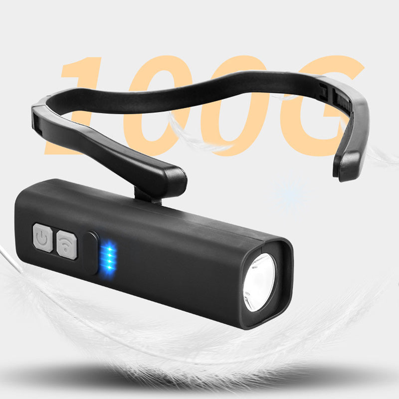 ar-Hanging Rechargeable LED Headlamp – Motion Sensor, 5 Light Modes, Adjustable Angle for Camping, Hiking, Running, Repairs