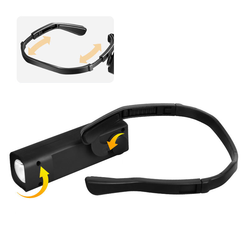 ar-Hanging Rechargeable LED Headlamp – Motion Sensor, 5 Light Modes, Adjustable Angle for Camping, Hiking, Running, Repairs
