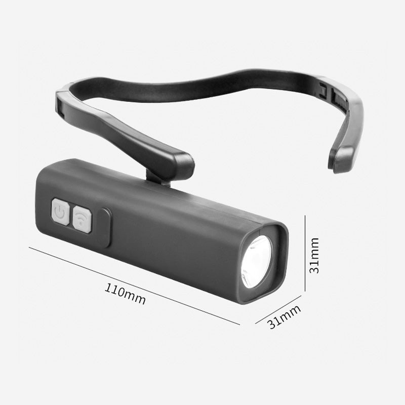 ar-Hanging Rechargeable LED Headlamp – Motion Sensor, 5 Light Modes, Adjustable Angle for Camping, Hiking, Running, Repairs