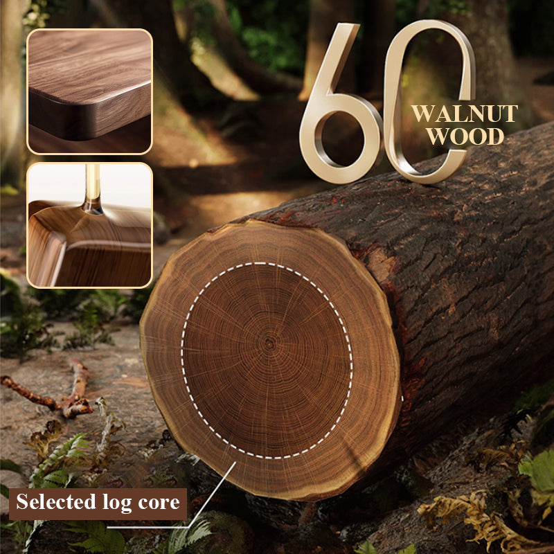 Walnut Bathroom, Kitchen Suction Cup Shelf
